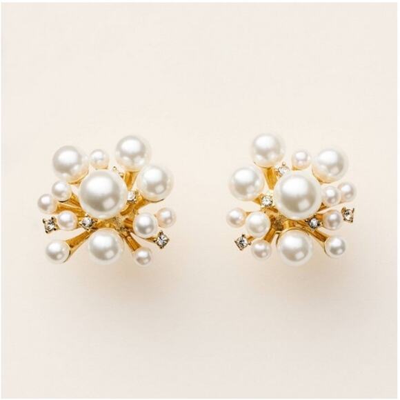 Kate Spade for Target BUNDLE - Pearl, Gold Balloon, & Black Pearl Hoop Earrings - Picture 2 of 10